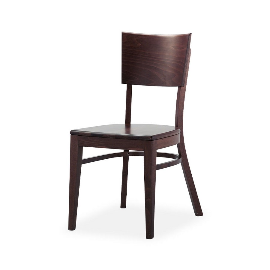Arezzo, Chair in curved wood