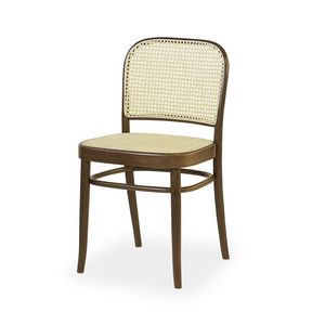 Grinzing, Chair in wood and Vienna straw