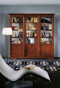 Art. 412, Classic bookcase with sliding doors