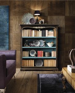 Art. LB 08020, Bookcase in lacquered cherry wood