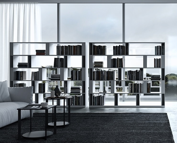 BRERA comp.02, Bifacial library for living area, high design