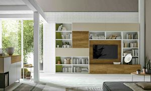 Comp. A036, Bookcase with hidden desk