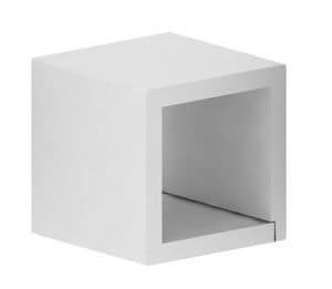 CUBO, Bookcase made of black or white polystyrene