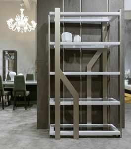 Futura bookcase, Bookcase with clean and modern lines