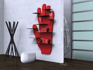 Hands XXL, wall bookshelf, hand-shaped bookcase, decorative bookcase Sitting room