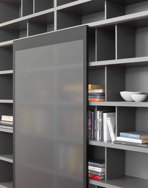 Spazioteca SP018, Modular bookcase, in modern style, for office