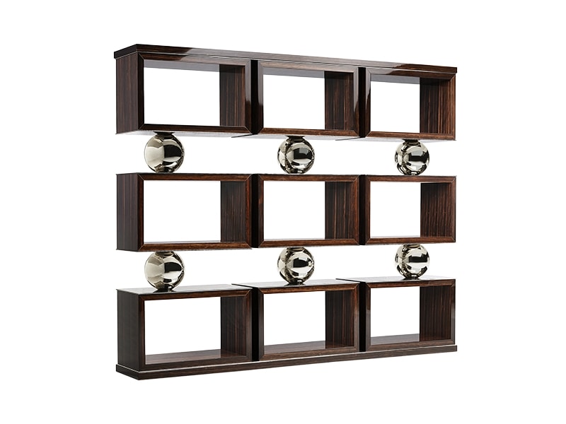 Spheres, Bookcase with high aesthetic rigor