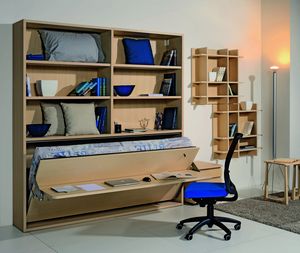 Surf LS441 desk, Bookcase with desk and folding bed