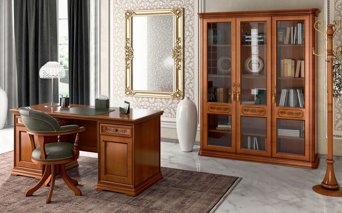 Torriani Home Office bookcase, Classic style bookcase