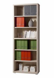 Wooden Bookcase 6 Shelves Modern Design Office And Study MAGAZINE, Modern modular bookcase in wood