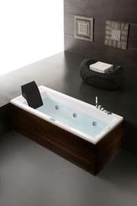 Era Plus 190x90 and 180x80, Jacuzzi with digital controls for hotel bathroom