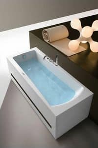 Eva, Rectangular bath-tub, professional, for spa