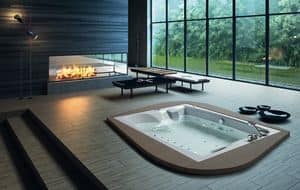 LINEA DUO, Modern tub, various finishes, for Fitness area