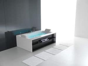 Sensual 190, Modern bathtub, in various colors, for spa area