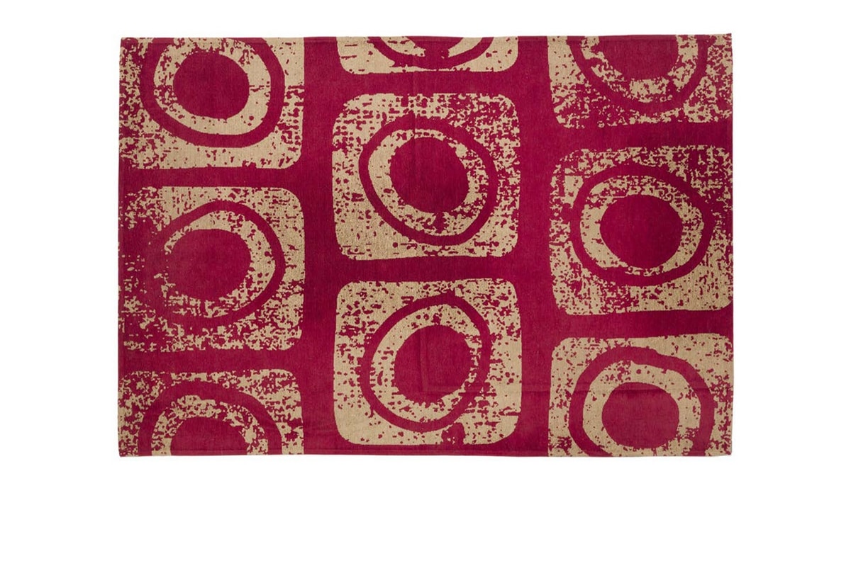 Red Macro, Rectangular decorative carpet