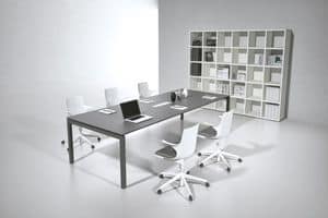 Italo comp.9, Rectangular table ideal for modern meeting room