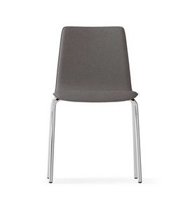 CARPET, Upholstered chair, 4 legs chromed frame