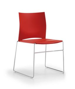 CW chair, Stackable chair