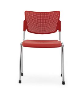 Lamia 104, Conference chair, stackable and with writing tablet