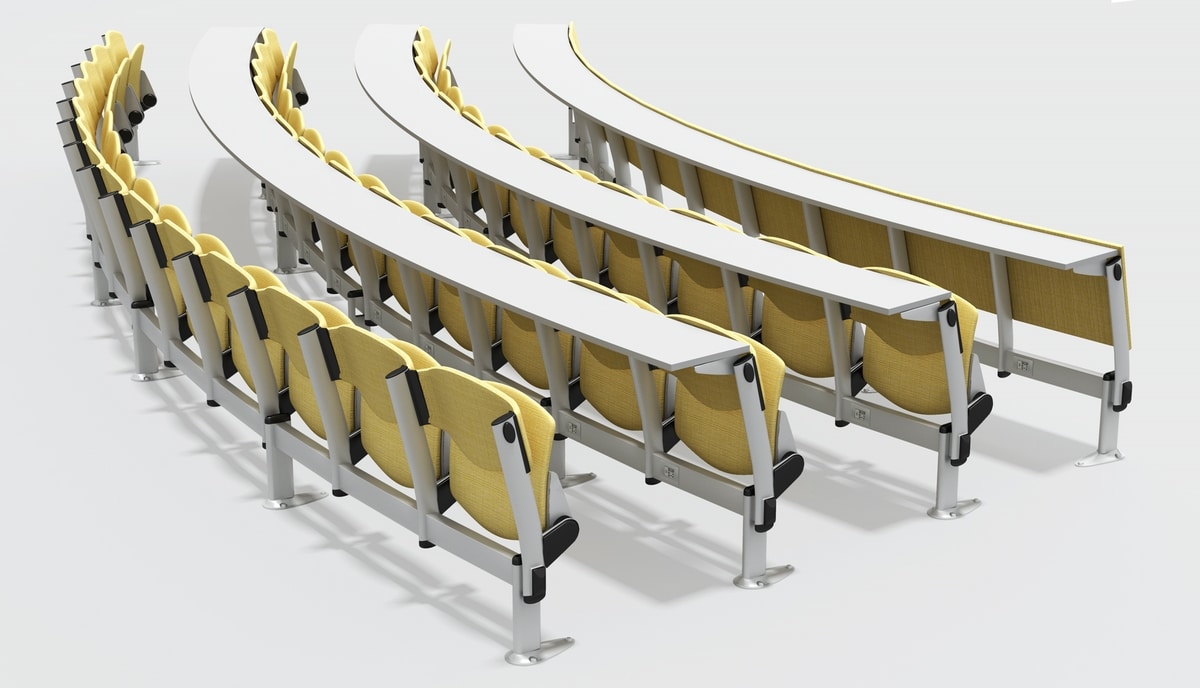 OMNIA, Seating system for training rooms with writing surface