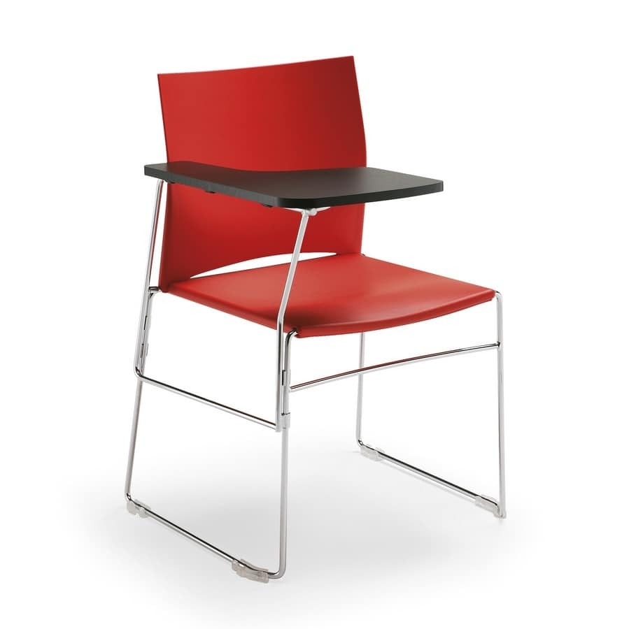 Welcome 01, Chair for meetings and conferences, padded, stackable