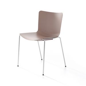 Zaza, Modern conference chair, with polypropylene shell