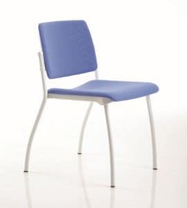ESSENZIALE stackable, Stackable chair for offices and meeting rooms
