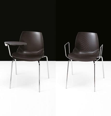 Kaleidos 4, Conference chair in metal for Meeting rooms