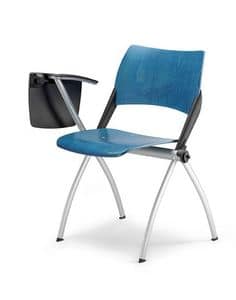 TEKNICA TEF3, Chairs with foldaway tablet Congress room