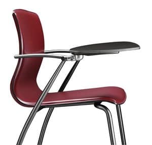 WEBTOP 385 TDX, Metal chair with leather shell covering