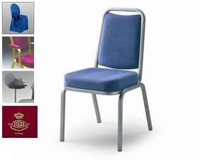 Fiora 60/1, Chair covered in fabric or leather, fireproof