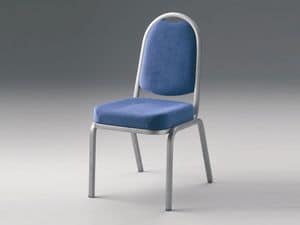 Fiora 60/3, Padded stackable chair, various options available