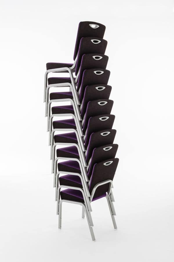 Inicio 09/1H, Stackable chair, for banquets, conferences and meetings