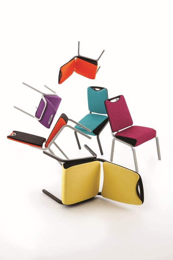 Inicio 09/1H, Stackable chair, for banquets, conferences and meetings