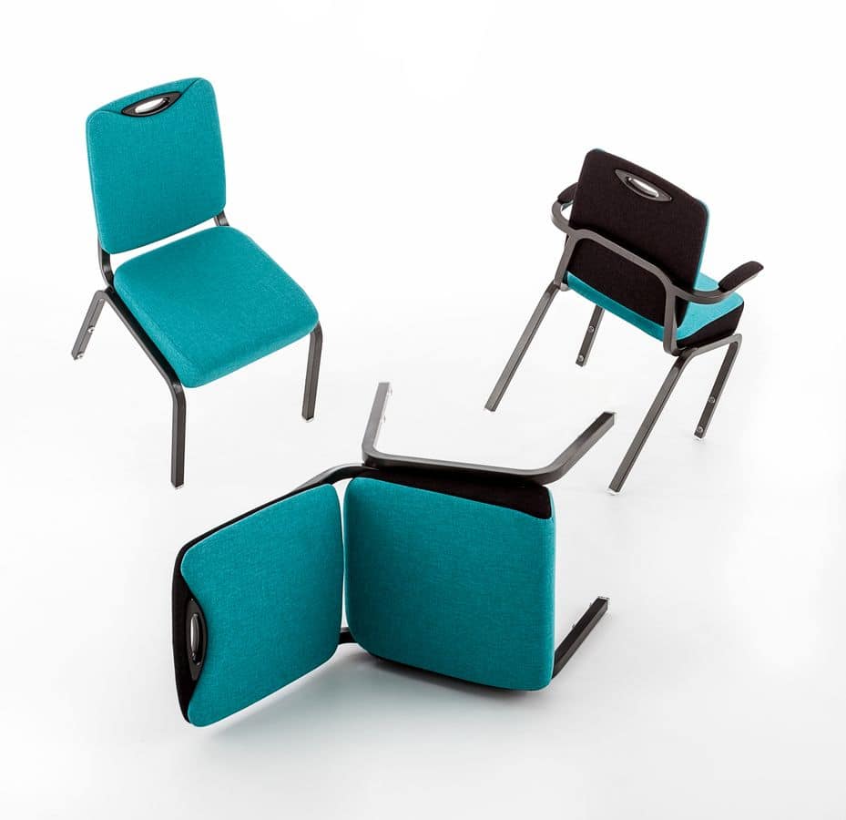 Inicio 09/4HA, Conference chair with armrests, with optional accessories