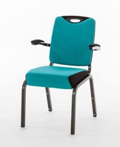 Inicio 09/4HA, Conference chair with armrests, with optional accessories