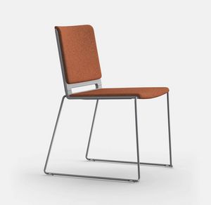 Multi TAP, Stackable chair with upholstered seat and back