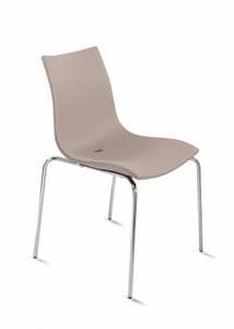Obi1, Chair with plastic monocoque, for office and conference
