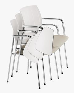 Q44, Stackable chairs with anti-panic table