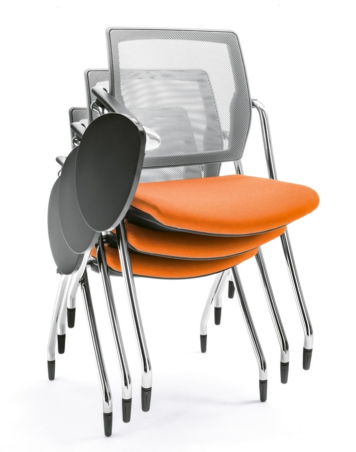 Q-Go XL RETE, Chair stackable horizontally or vertically