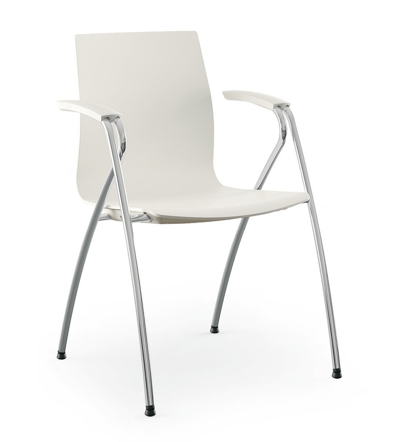 Q3, Conference chair, with plastic shell