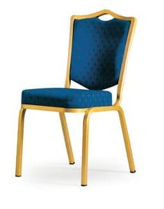 Siena-Allday 62/4E, Chair with fire retardant padding, light and stackable
