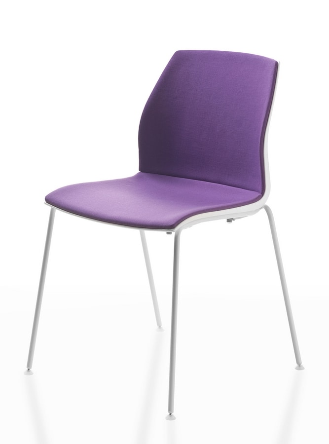 Kalea, Stackable chair in various colors, for Congress Hall