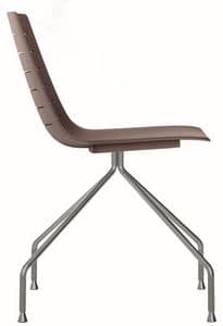 Slim 03, Metal and plastic chair ideal for meeting rooms