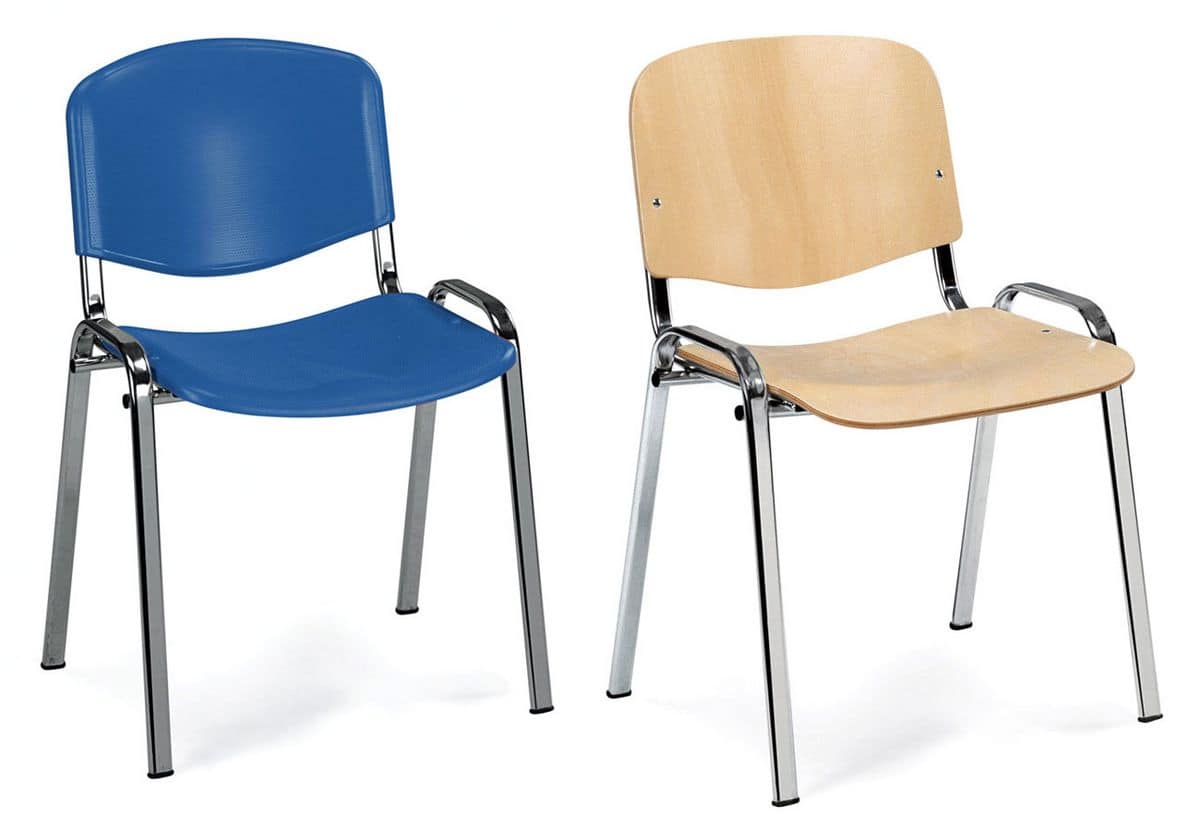 UF 100, Metal chair, padded, for conference room