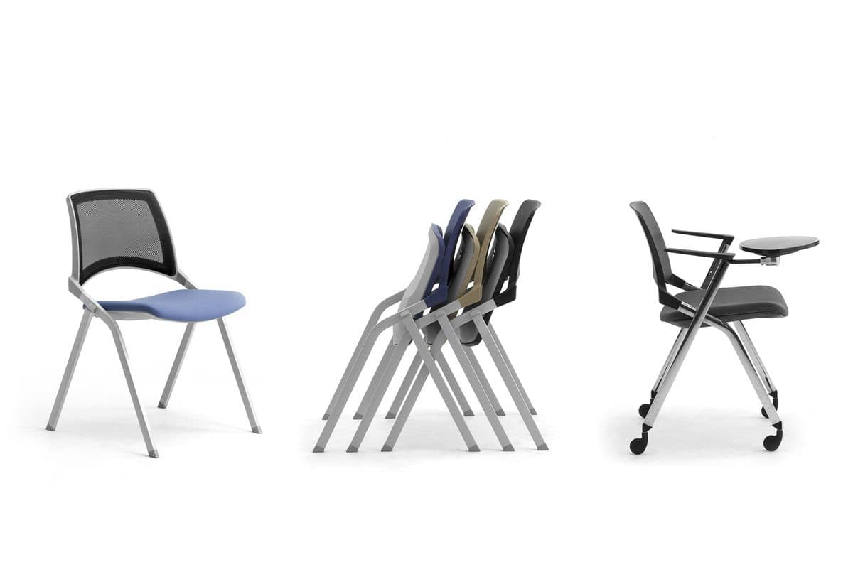 Key-Ok, Chair with folding seat for conference and meeting rooms