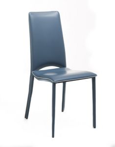 Chiara, Chair covered in real leather