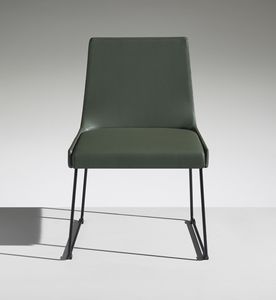 FLEET 1, Upholstered chair with sled base