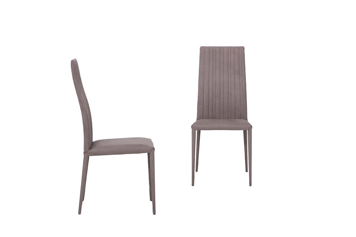 JOSEFINE, Chair with leather upholstery