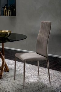 JOSEFINE, Chair with leather upholstery
